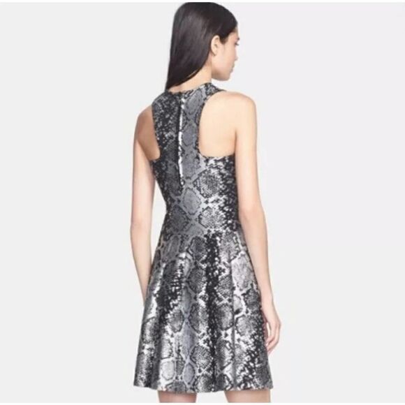 Parker Olida Foiled Python Print Dress Size Small - Picture 2 of 12